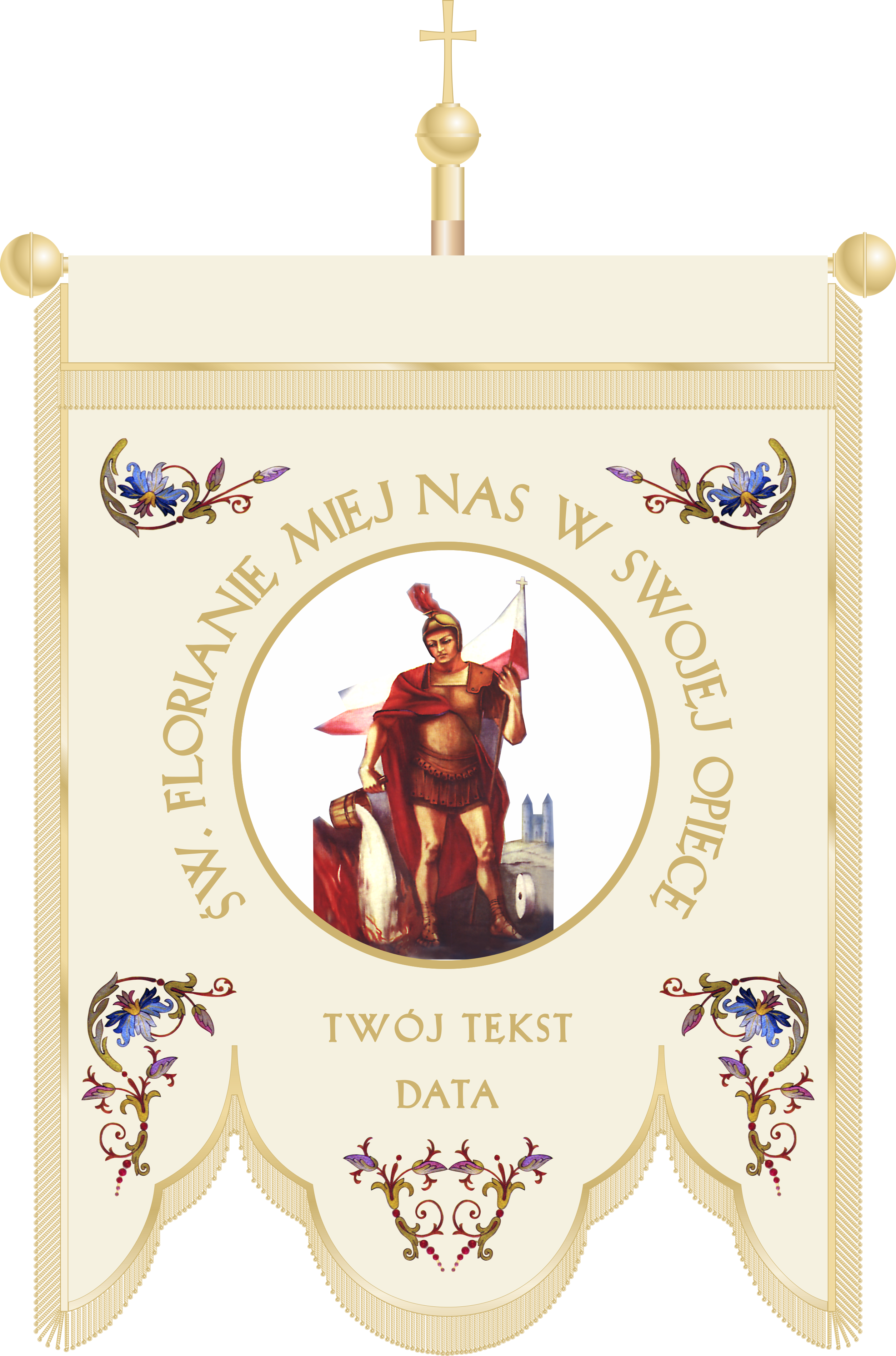 Chorągiew kościelna CHA 043