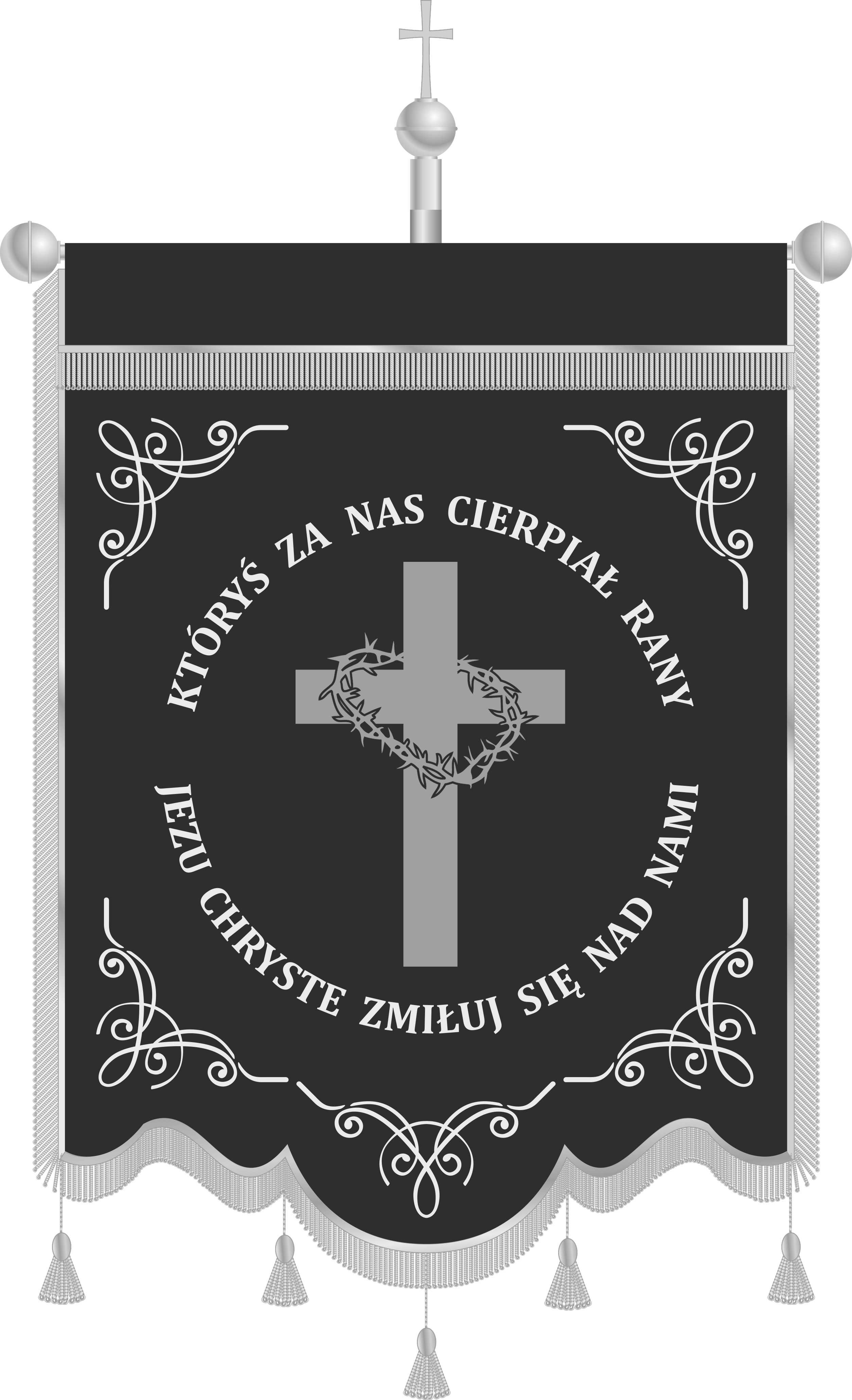 Chorągiew pogrzebowa CHP 006