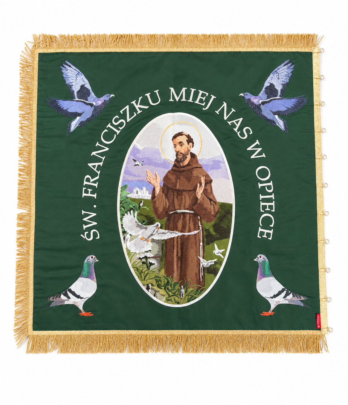Sztandar dla stowarzyszenia gołębiarzy