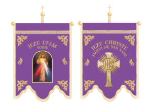 chorągiew drukowana jezu ufam Tobie